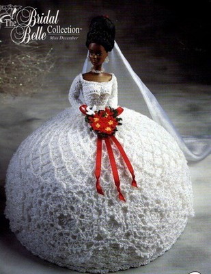 ANNIE'S CROCHET THE BRIDAL BELLE COLLECTION MISS DECEMBER FASHION DOLL