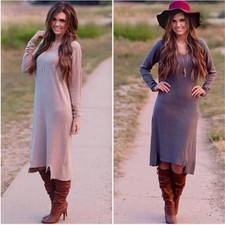 Debut Cream Sweater Dress Size Medium/ Large