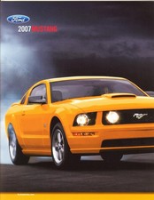 2007 Ford Mustang Shelby Gt500 Gt Coupe V6 Convertible Dealer Sales Brochure