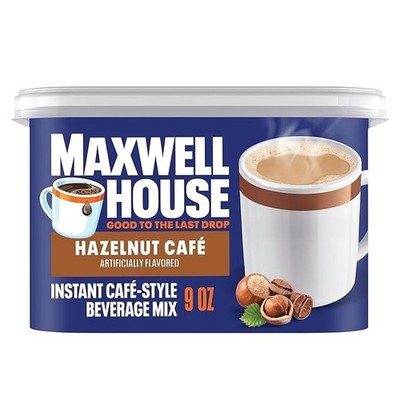 Maxwell House International Hazelnut Café-Style Instant Coffee Beverage Mix (9 O
