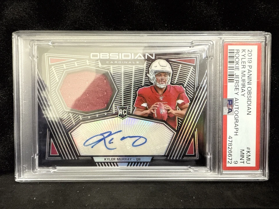 2019 Obsidian Rookie Jersey Auto RPA Kyler Murray /100 PSA 9 - Image 2 of 4