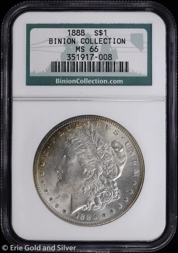 1888-P $1 Morgan Silver Dollar NGC MS 66 | Binion Collection