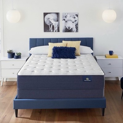 UNOPENED Serta - 11'' Clarks Hill Plush Cal King Mattress