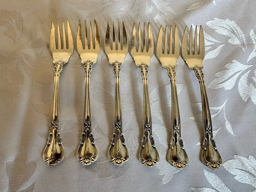 Chantilly by Gorham – Sterling Silver Salad Forks (Set of 6) – 6 1/2” – 223g