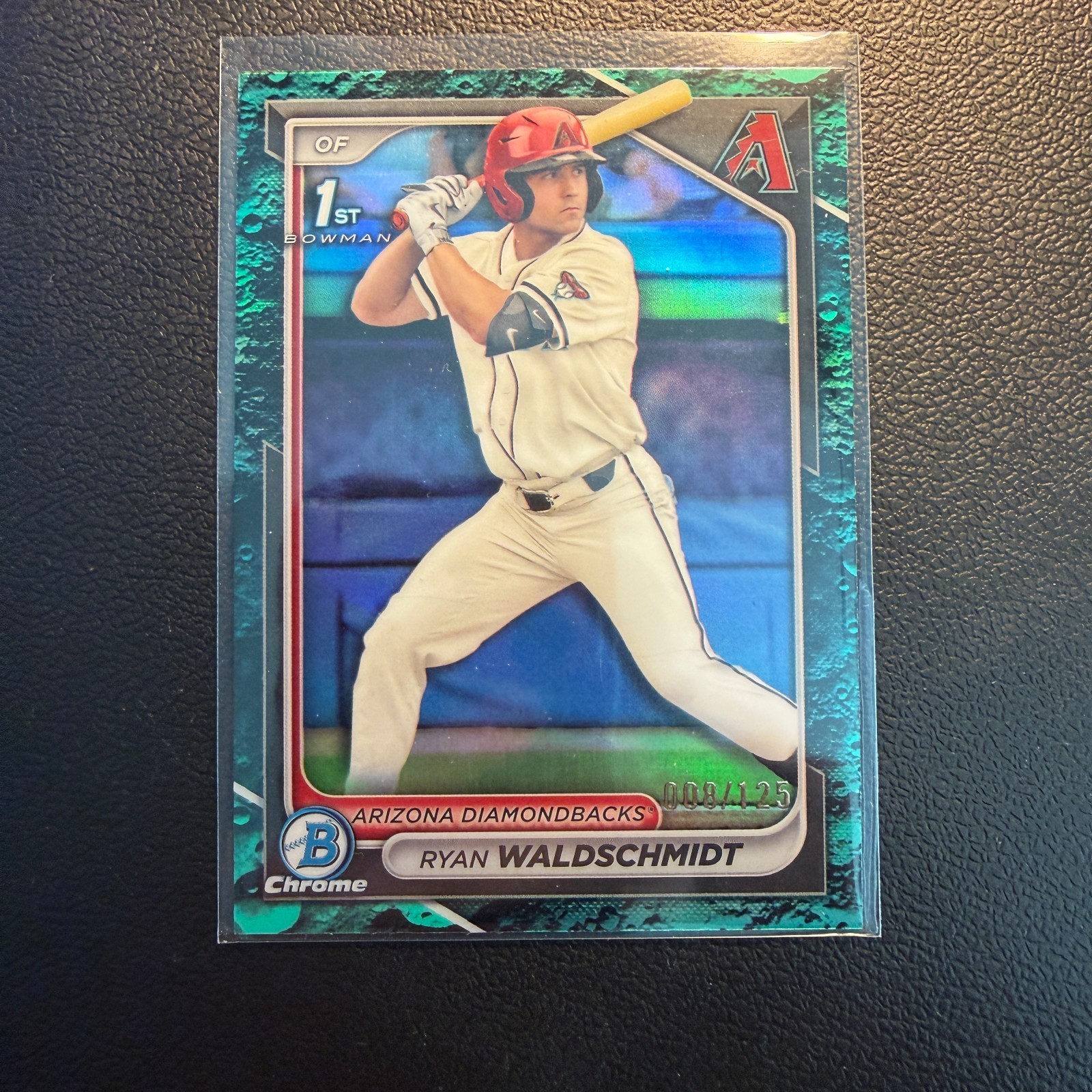 2024 Bowman Draft Chrome Aqua Lunar Refractor /125 Ryan Waldschmidt #BDC-18