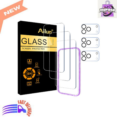 iPhone 17 Pro Max Screen & Camera Lens Protector 6.9'' | 3+3 Pack Glass