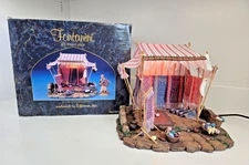 Fontanini 5" Nativity Village Weaver's Shop Lighted w/Original Box #50221