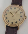 Vintage 1974 Timex Automatic Mens Watch 35mm Gold Tone Cal 31 RUNS New Strap