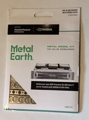NVIDIA x Hewlett Packard Enterprise - Metal Earth - HPE DL380 SERVER W/ GPUS