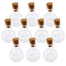  10 Pcs Bouteilles À Souhaits Pour Loisirs Créatifs Mini Bocaux Fioles Verre En