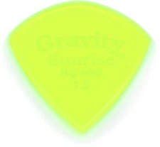 Gravity Picks Sunrise - Big Mini, 1.5mm, Polished (5-pack) Bundle