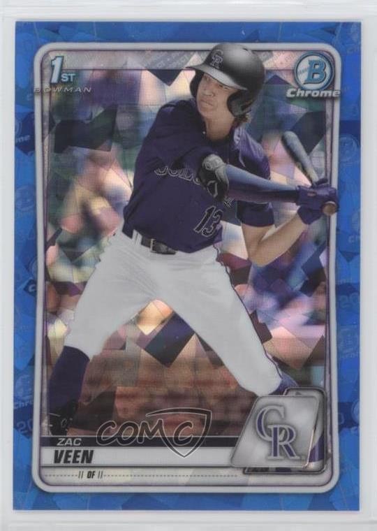 2020 Bowman Chrome Draft Sapphire Zac Veen #BD-107 g1z