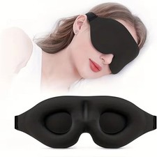 Pop 3D Sleeping Eye Mask for Men Women Soft Pad Blindfold Cover Travel Sleep USA