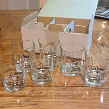 Jack Daniels Old No. 7 Tennessee Whiskey Gl&auml;ser Tumbler 6er-Set mit Aufdruck