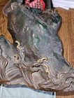 Vintage Japanese Cast Iron Falcon Hawk Statue Sculpture Metal Handmade Okimono — photo 6