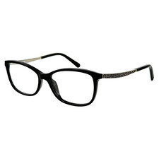 Image of Swarovski SK5412 Womens Plastic Eyeglass Frame 001 Shiny Black 54-15