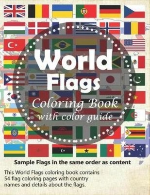 Fred Perkins World Flags Coloring Book (Taschenbuch)