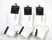 Neu - 9 Paar Camano Damen Quarter Socken- Gr. 35-38- Weiß - Ca-Soft - Organic Co