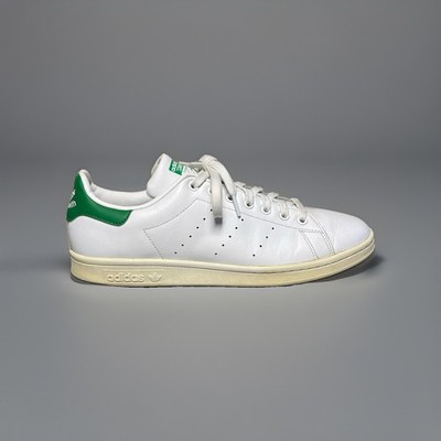 adidas Stan Smith Men s White/Green Leather Lace-Up Sneakers M20324 Size 11