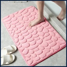 Super Water Absorbent Soft Memory Foam Bath Mat Non-Slip Bathroom Shower Rug