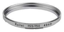 Step Ring, Bayonet IV Bay 4 - 49mm Filter Adapter for All Rollei Rolleiflex...