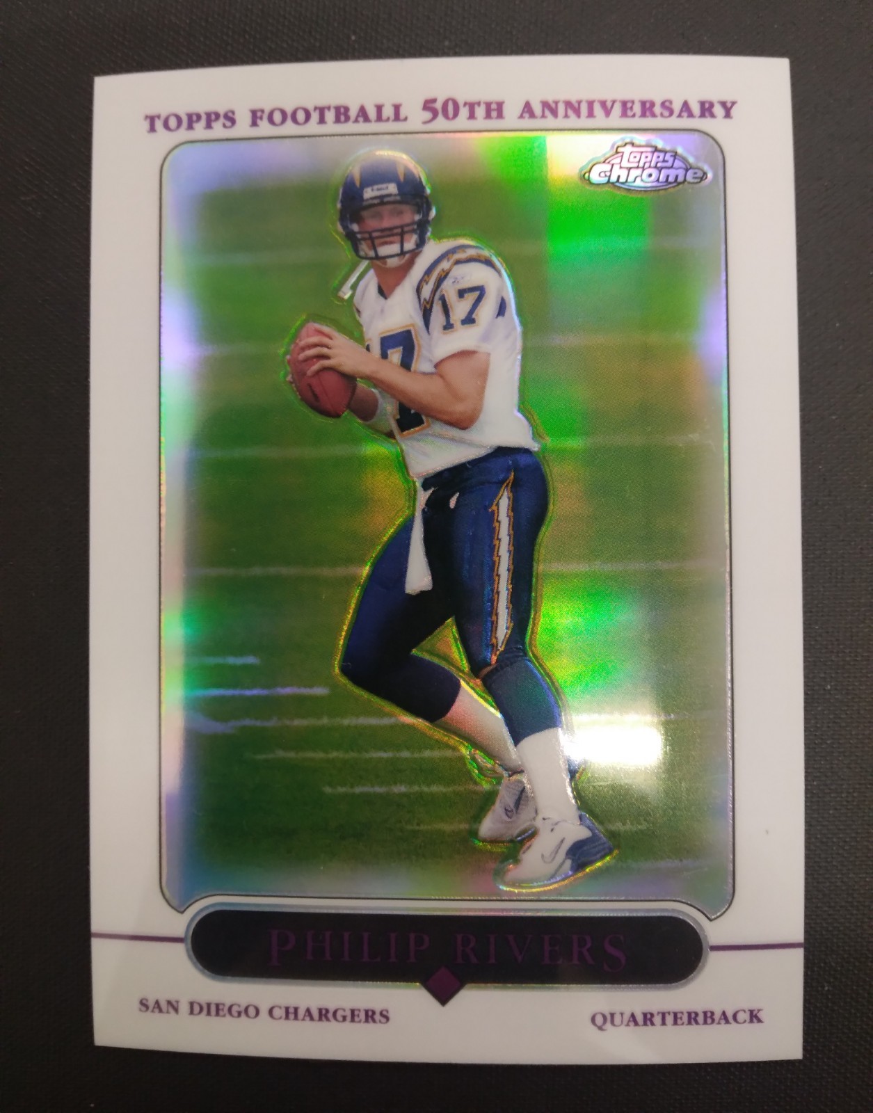 Philip Rivers 2005 Topps Chrome Refractor #35 San Diego Chargers Saints