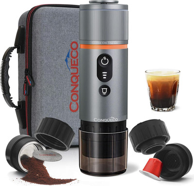 CONQUECO Tragbare Espressomaschine Elektrische Kaffeemaschine: 12V Auto Kleine R