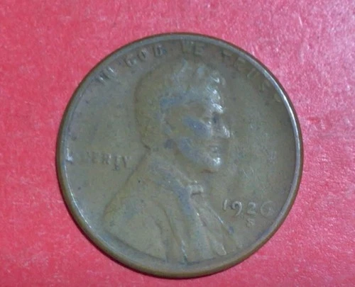 1926S US LINCOLN CENT! Lower Mintage! San Francisco Mint! Choice FINE! Old Coins