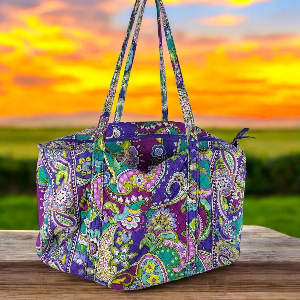 Large Duffel Bag Purple Vera Bradley Purse Bradley Bags Vera