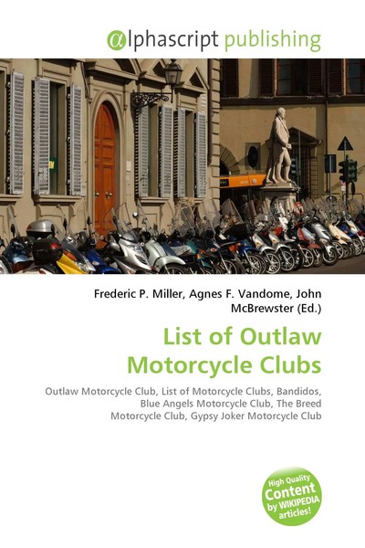 Frederic P. Miller (U. A.) | List Of Outlaw Motorcycle Clubs | Taschenbuch-image