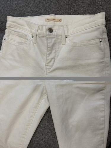 Levi's 28x30 6 Women's 311 Shaping Skinny White Mid Rise Stretch - Picture 4 of 9