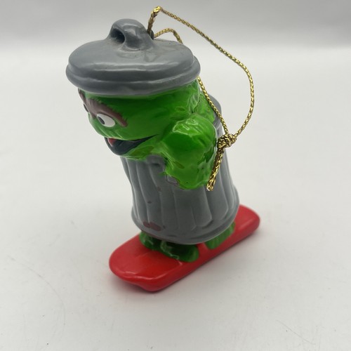 Oscar the Grouch adorno de Navidad Sesame Street Muppets en esquís independiente - Imagen 4 de 5