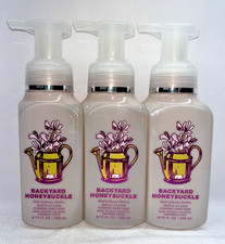 3 Backyard Honeysuckle Gentle Foaming Hand Soap Bath Body Works 8.75 fl oz