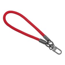 Keychain Wristlet Lanyard, 400mm Long Braided Wrist Lanyard Red 
