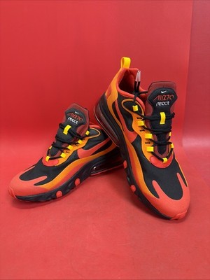 Nike Air Max 270 React Magma Black/Chile Red-Yellow CZ9267-001 US Men Size 10