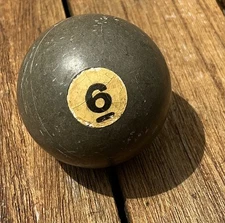 Antique 1900s Bakelite Mini Small Billiard Pool Ball #6