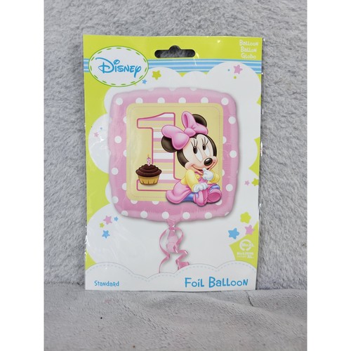 Disney Minnie Mouse Birthday Foil Balloon 1 Pink Polka Dot Party Celebration