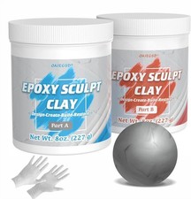 1 Pound White Epoxy Putty Sculpt Clay 2 Part a  B Air Dry Clay Plaster Mold F