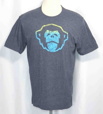 Howler Bros Blue Monkey Logo Graphic Soft Tagless 50/50 T Shirt Mens Size L