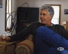 Anthony Bourdain Parts Unknown Autographed Signed 8x10 Photo Beckett BAS COA