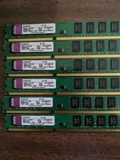 LOT OF 6 Kingston 12GB 6x2GB DDR3 PC3-10600U RAM KIT DIMM KVR1333D3N9/4G 1333MHz