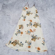 Oscar De La Renta Pink Label Cream Y2K Floral Animal Print Slip Night Dress S