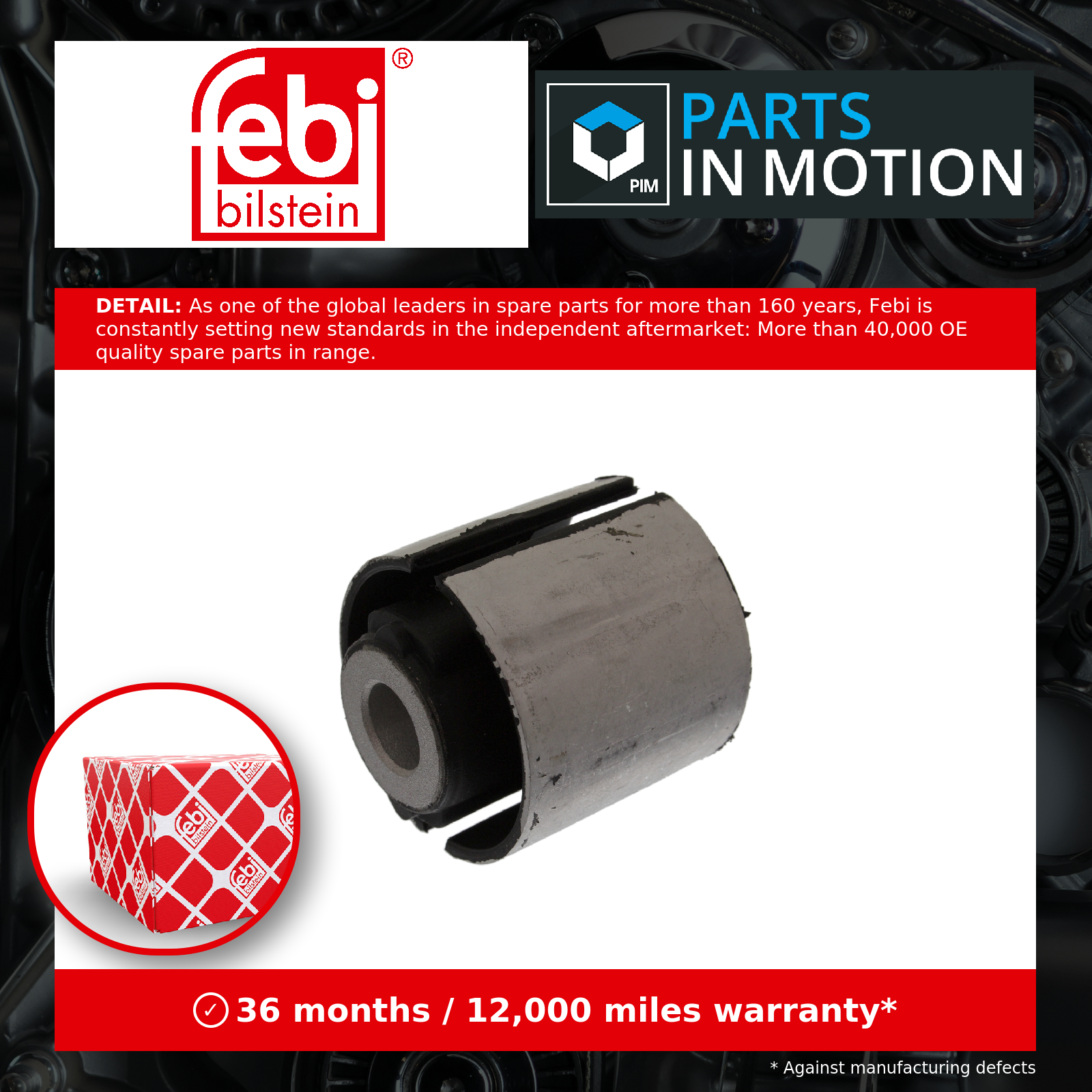 Wishbone / Control / Trailing Arm Bush 10852 Febi Mounting Suspension 7D0407140