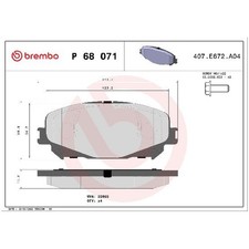 Satz Bremsbeläge 24091125 Bremsklötze vorne für Renault Grand R9 Megane 4