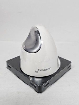 Evoluent VerticalMouse 4 Right Bluetooth Ergonomic Wireless Mouse VM4RB White