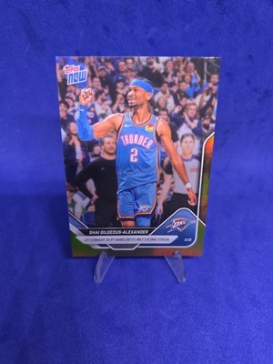 Shai Gilgeous-Alexander Gold Foil /50 2025-2026 Topps Now NBA Card #205