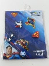 Crocs Jibbitz Charms DC Superman NEW 5 In A Pack Uniquely You Authentic