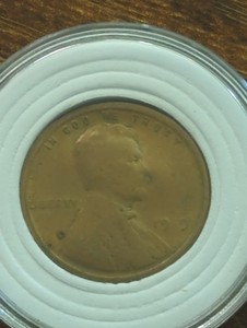 1919 Lincoln Wheat Penny Coin Off Center Error