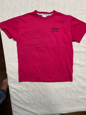 Me Jane x Hello Kitty Shirt Womens Medium Pink Embroidered Chenille I Love Me