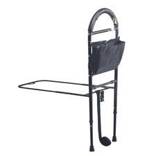 Bed Assist Bar - Rail for Elderly Safety-Bedside Assist Bar & Pocket Storage Med